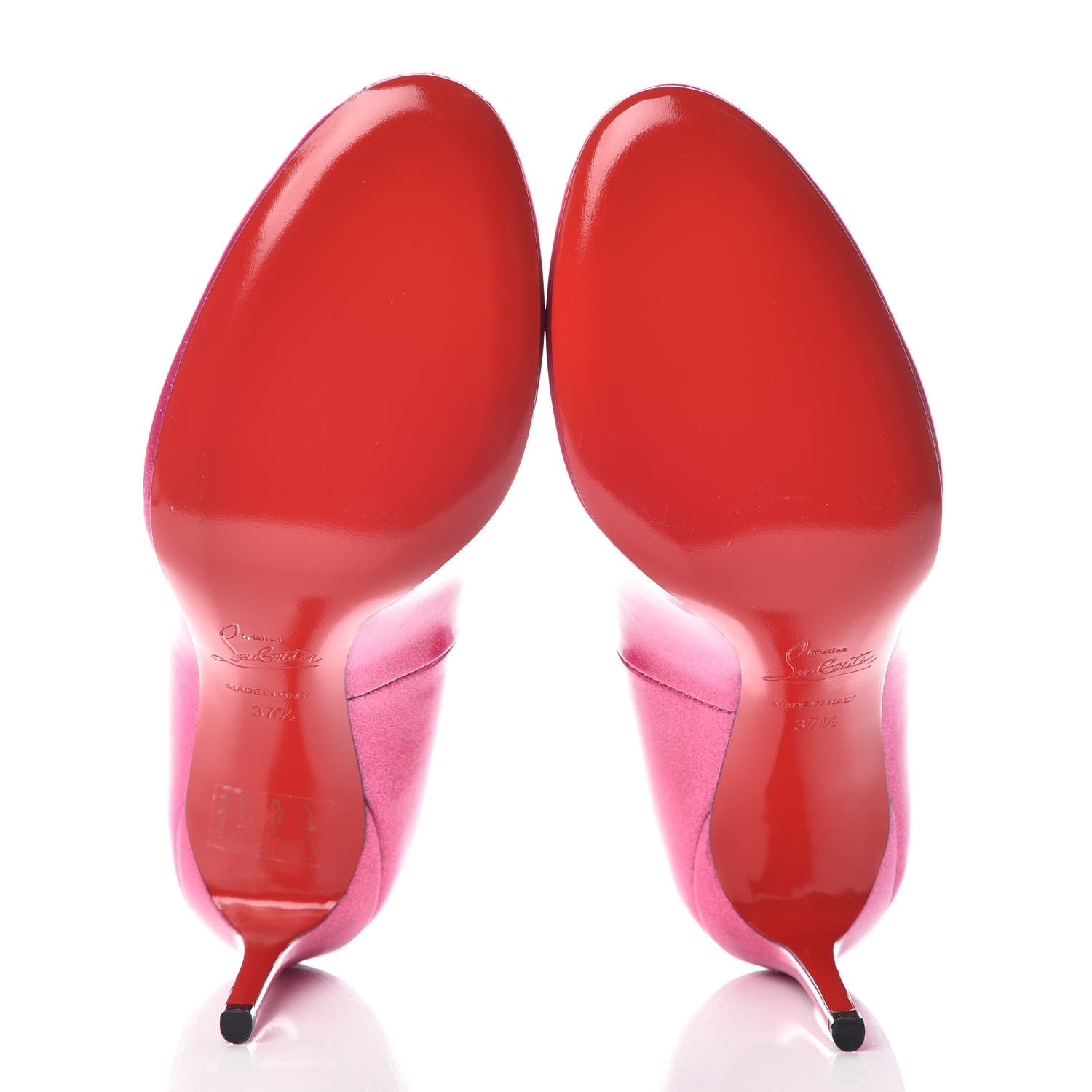 Christian Louboutin Patent Glitter 100 Pumps 37.5 Pink 5 of 7