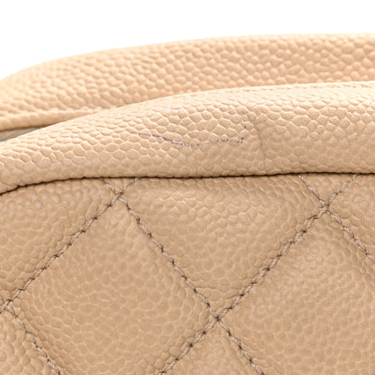 Chanel Caviar Quilted Jumbo Easy Flap Beige 12 of 15
