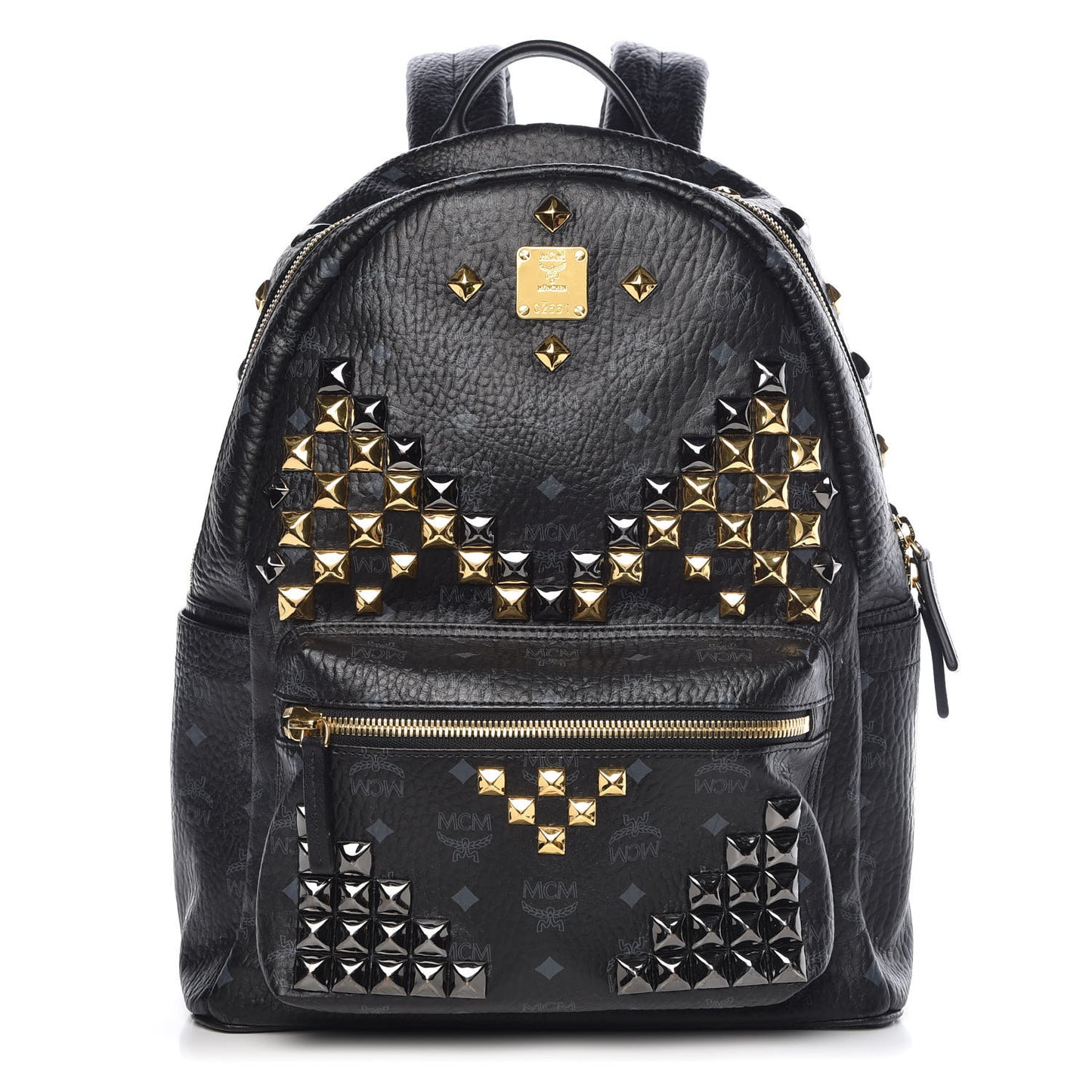 Visetos Studded Medium Stark M Backpack Black