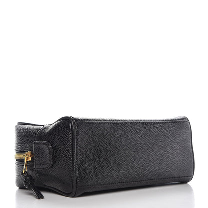 Chanel Caviar Timeless CC Cosmetic Pouch Bag Black 4 of 10