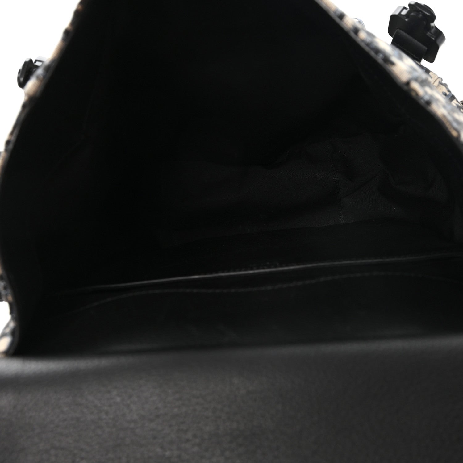 Christian Dior Oblique Grained Calfskin Maxi Gallop Backpack Blue Black 4 of 10