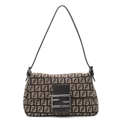 Fendi Zucchino Vitello Mini Mama Baguette Testa di Moro Beige 1 of 10