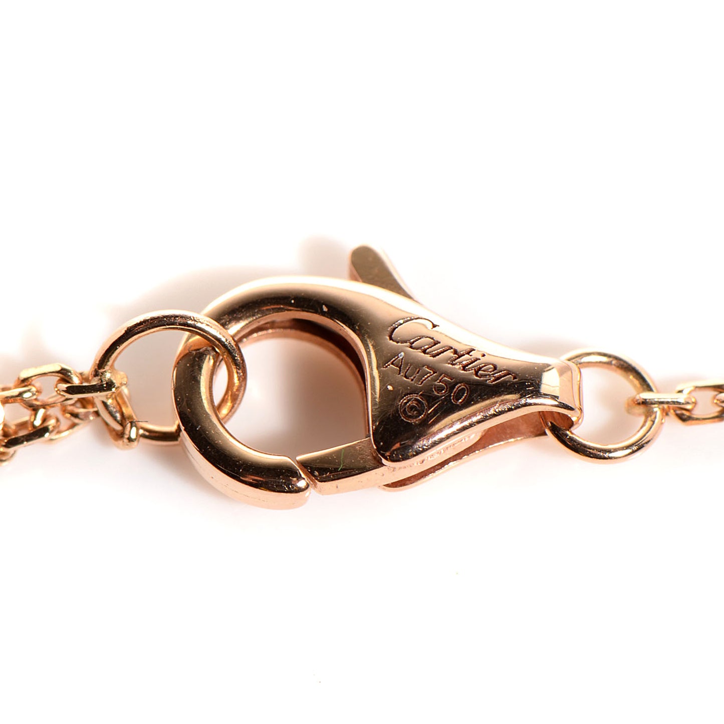 18K Pink Yellow White Gold Diamond Trinity Pendant Necklace