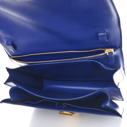 Celine Smooth Calfskin Medium Classic Box Flap Bag Indigo 4 of 8