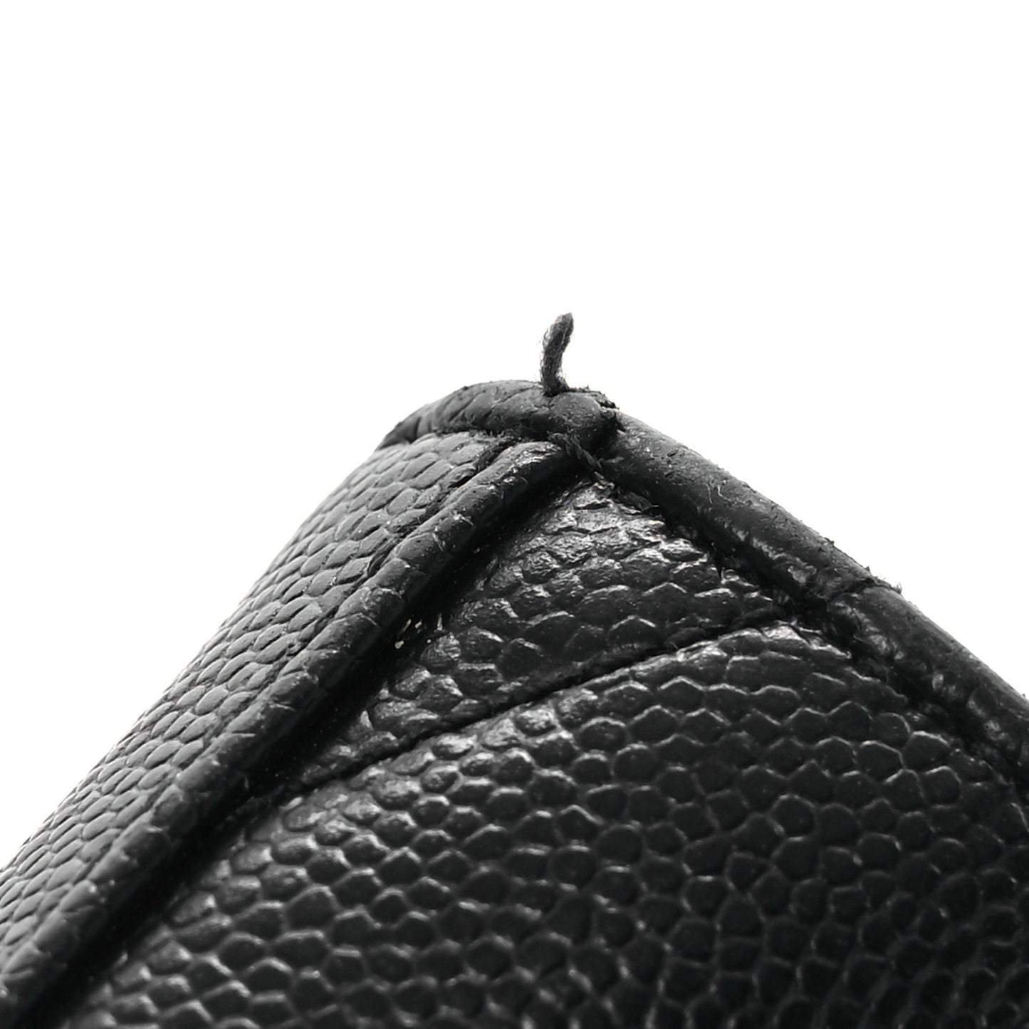 Grain De Poudre Matelasse Chevron Monogram Chain Wallet Black