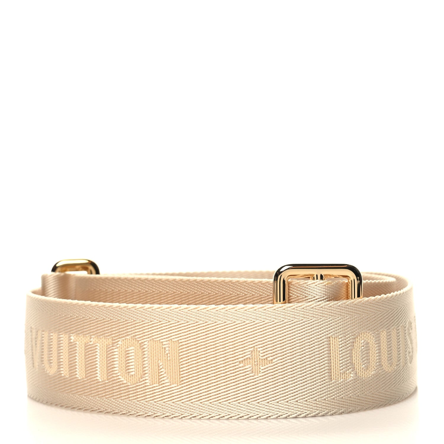 Louis Vuitton Jacquard Monogram Adjustable Shoulder Strap New Creme 2 of 3