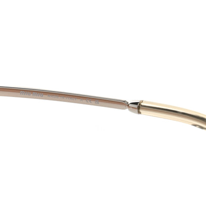 Miu Miu Metal Oversize Shield Sunglasses SMUB53 Gold 6 of 7