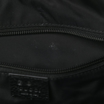 Gucci Nylon Monogram Medium Light Double Buckle Backpack Black 11 of 13