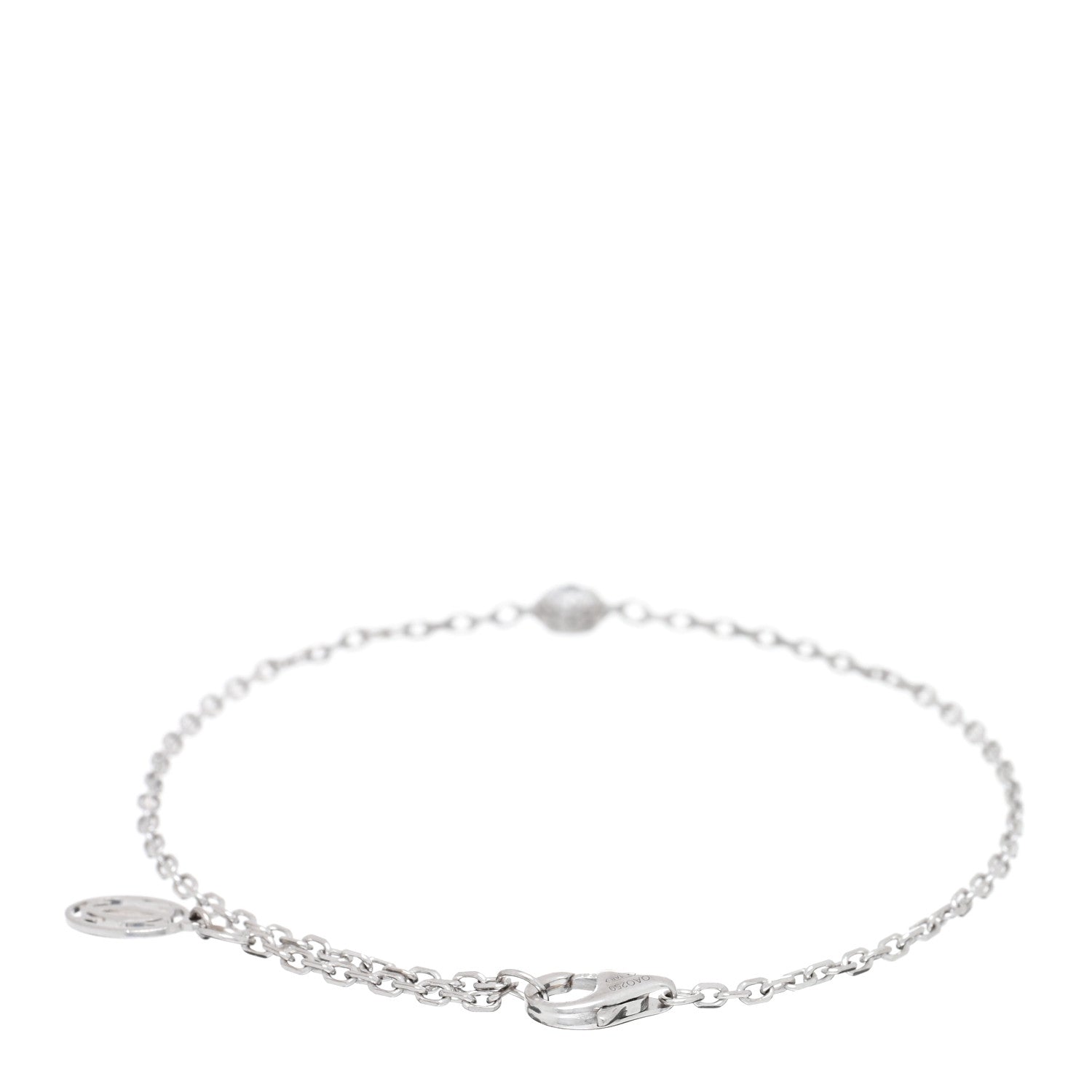 Cartier 18K White Gold Diamond LM D'Amour Bracelet 2 of 4