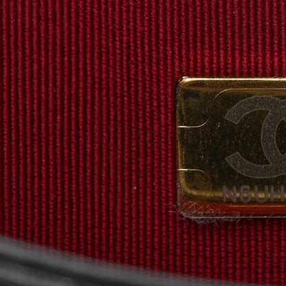 Chanel Shiny Calfskin Quilted Suede Goatskin Messenger Black 7 of 10