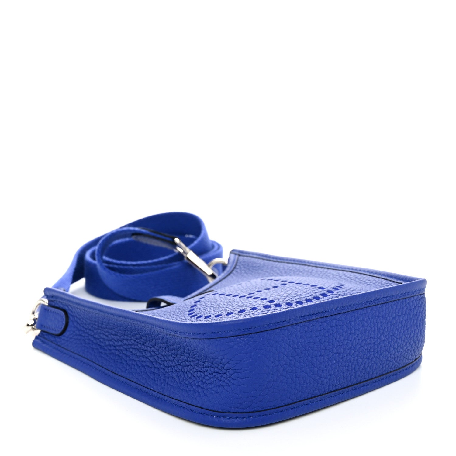 Hermes Taurillon Clemence Evelyne TPM Bleu Electrique 4 of 11