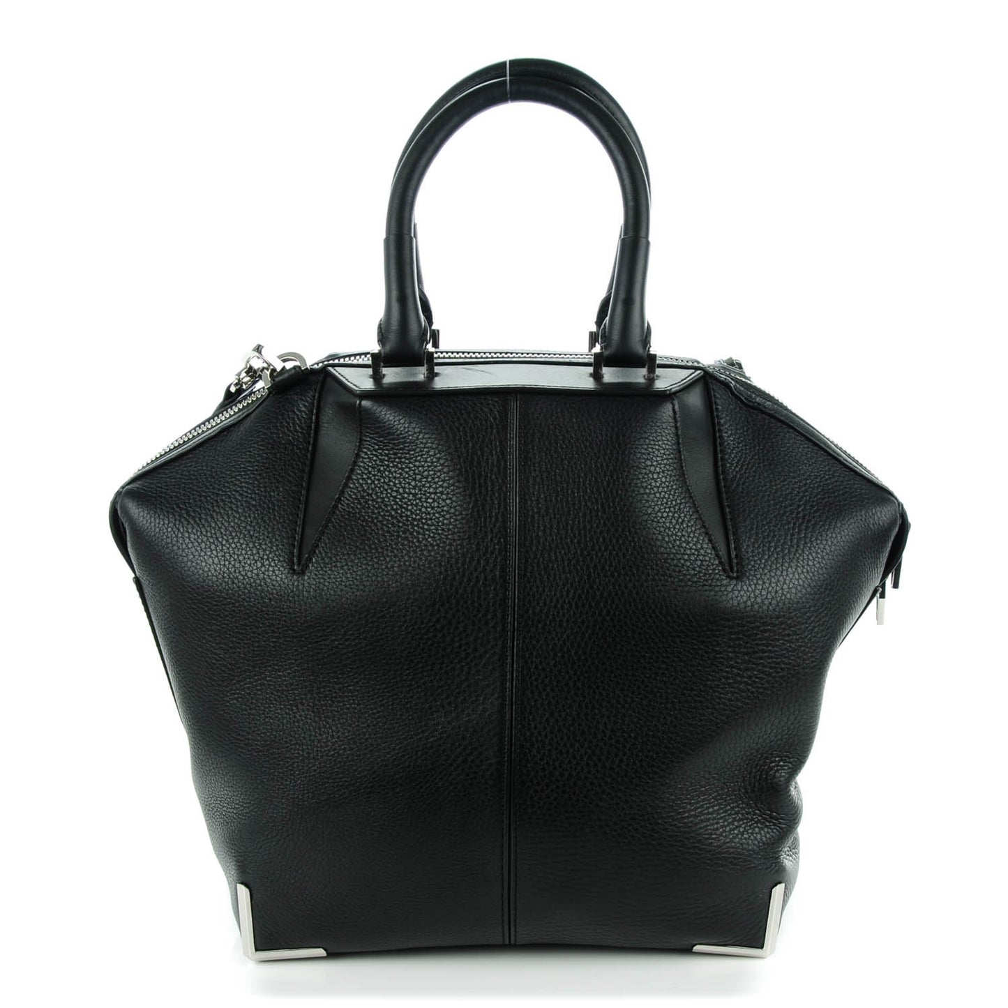 Pebbled Calfskin Small Emile Black