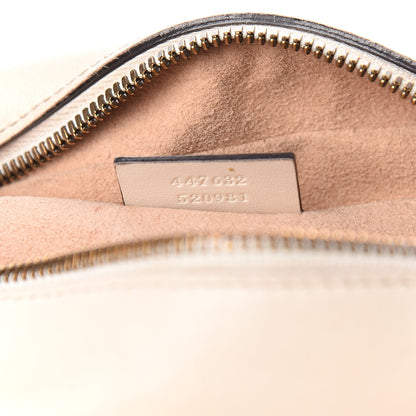 Gucci Calfskin Matelasse Small GG Marmont Chain Shoulder Bag White 7 of 15