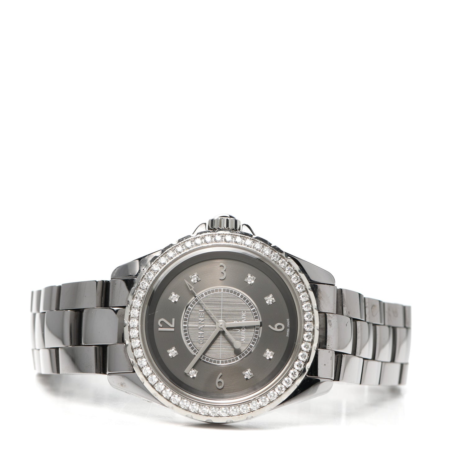 Titanium Ceramic Diamond Bezel 38mm J12 Automatic Watch