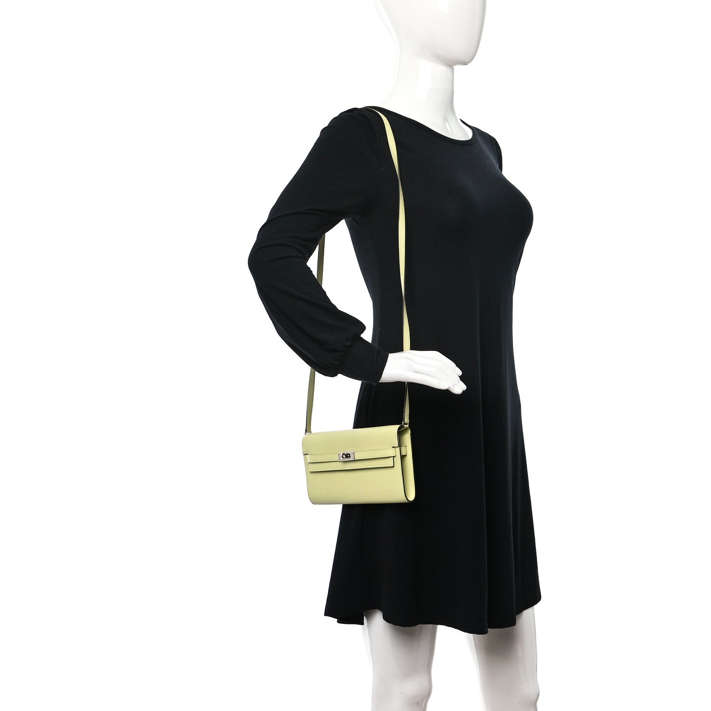 Chevre Mysore Kelly Wallet To Go Jaune Bourgeon