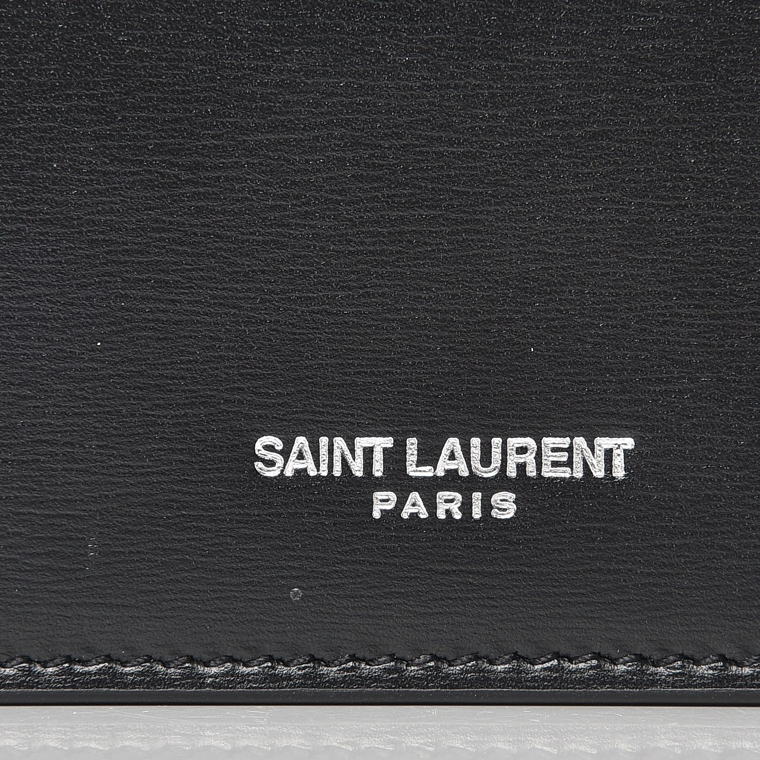 Saint Laurent Calfskin Fragments Flap Wallet Black 8 of 8