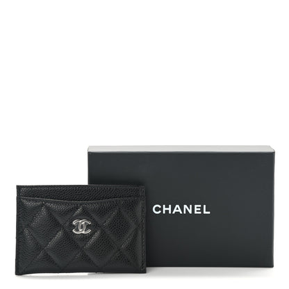 Chanel Caviar Quilted Card Holder Black 9 of 9