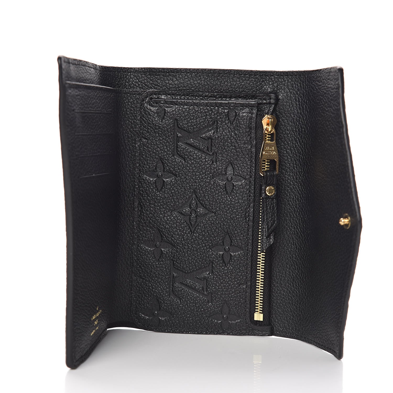Louis Vuitton Empreinte Compact Curieuse Wallet Black 5 of 8
