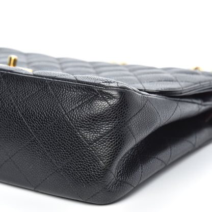 Chanel Caviar Quilted Jumbo Double Flap Black 10 of 13