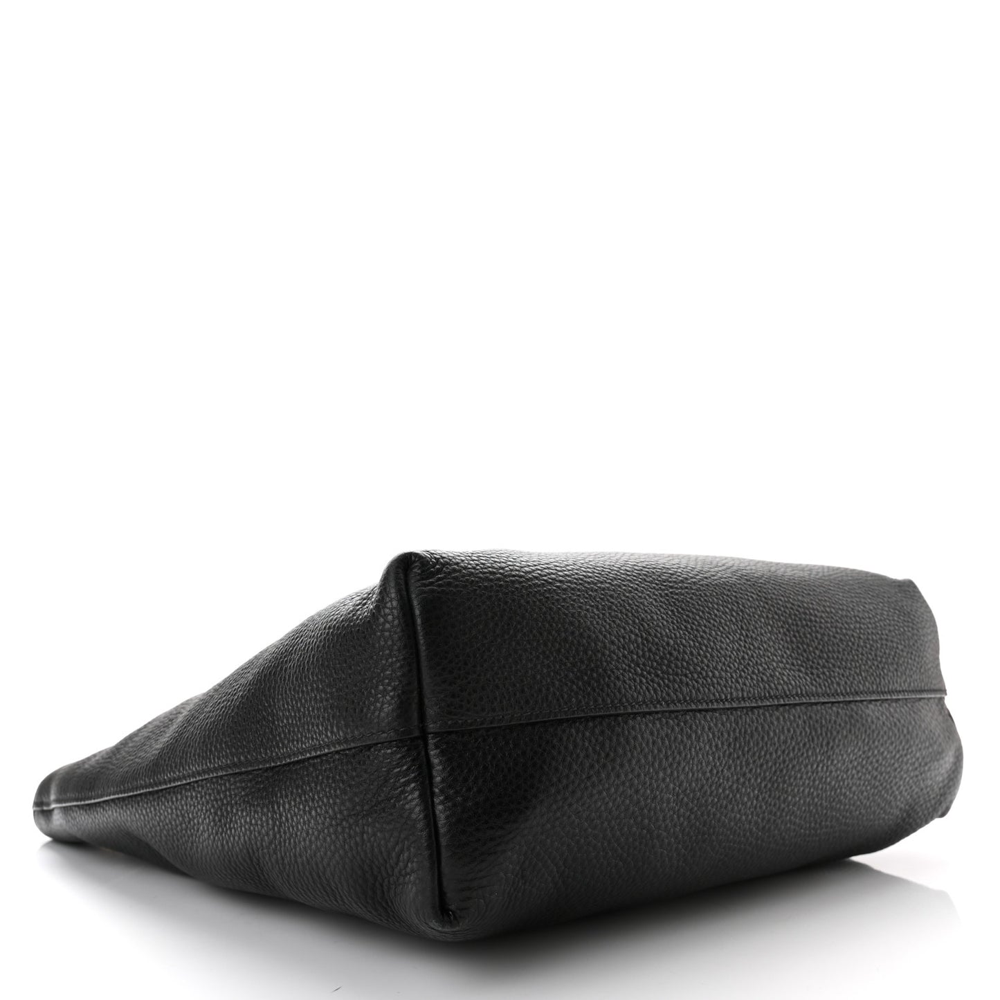 Vitello Daino Shopping Tote Black