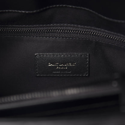 Saint Laurent Calfskin Y Quilted Monogram Medium Loulou Chain Satchel Black 8 of 11