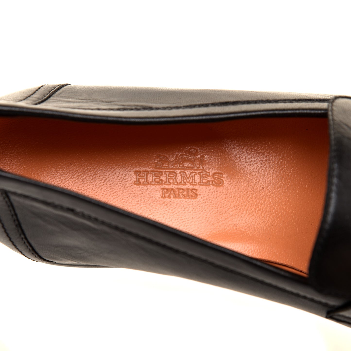 Goatskin Paris Loafers 36.5 Black