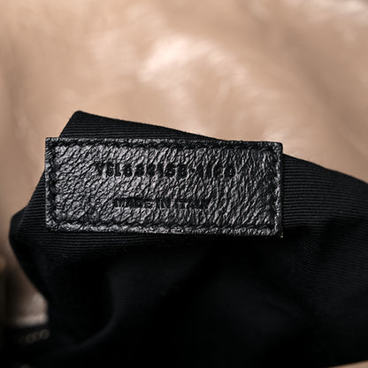 Saint Laurent Crinkled Calfskin Matelasse Monogram Medium Niki Chain Satchel Light Taupe 10 of 13
