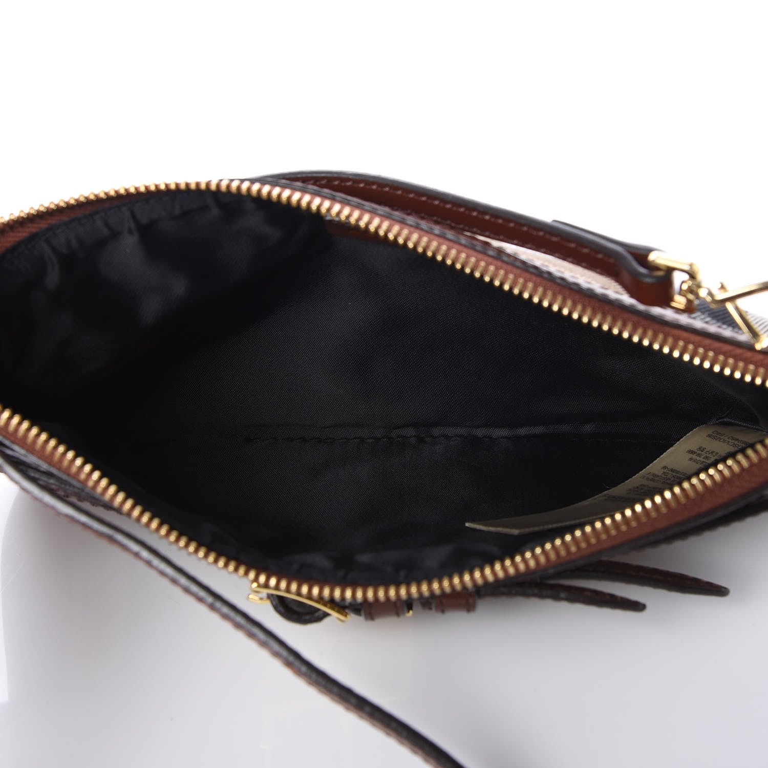 Burberry House Check Bridle Calfskin Peyton Crossbody Tan 5 of 9
