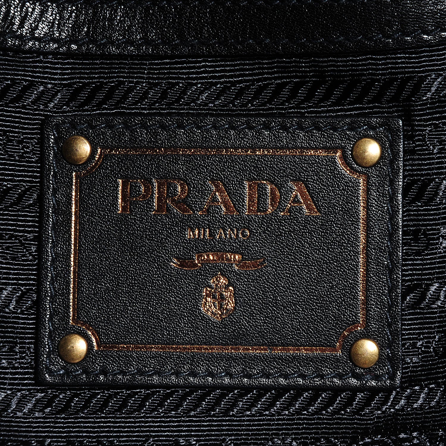 Prada Nappa Drawstring Tote Black 6 of 10