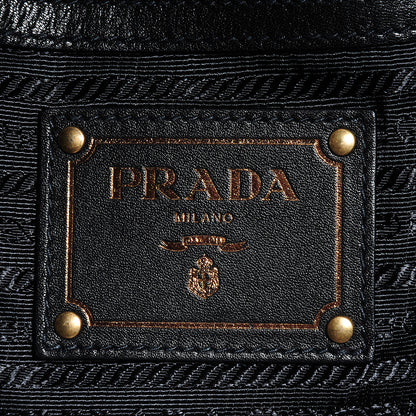 Prada Nappa Drawstring Tote Black 6 of 10