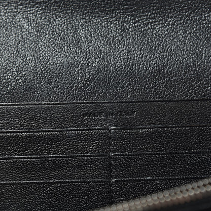 Saint Laurent Lambskin Mixed Matelasse Quilted Large Monogram Envelope Wallet Black 7 of 16
