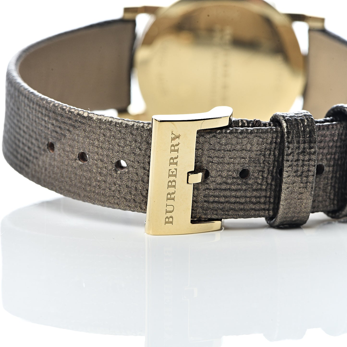 Stainless Steel Calfskin 28mm The City Quartz Watch Gold BU1875