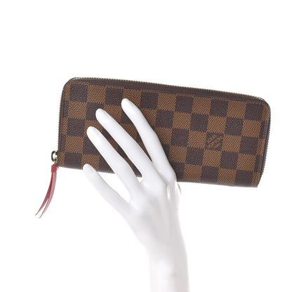 Louis Vuitton Damier Ebene Clemence Wallet Cherry 2 of 8
