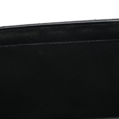 Saint Laurent Grain De Poudre Matelasse Chevron Medium Monogram Satchel Black 11 of 11