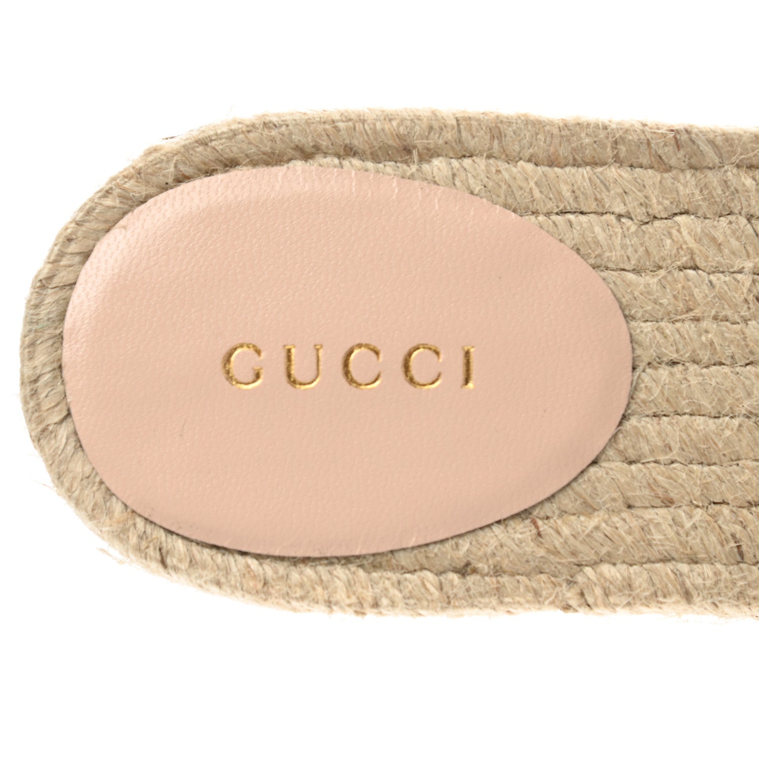 Gucci Malaga Kid Perforated Criss Cross Espadrille Slide Sandals 38 Emerald Hibiscus Red 7 of 10