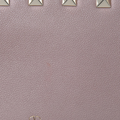 Valentino Garavani Calfskin Rockstud Compact Bi-Fold Wallet Poudre 8 of 8