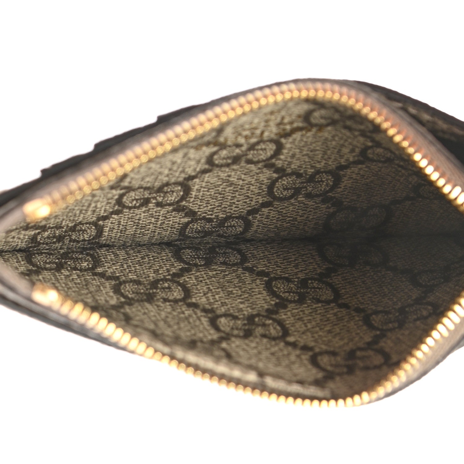 Gucci X BALENCIAGA GG Supreme Monogram Zip Card Case Beige Ebony 5 of 7