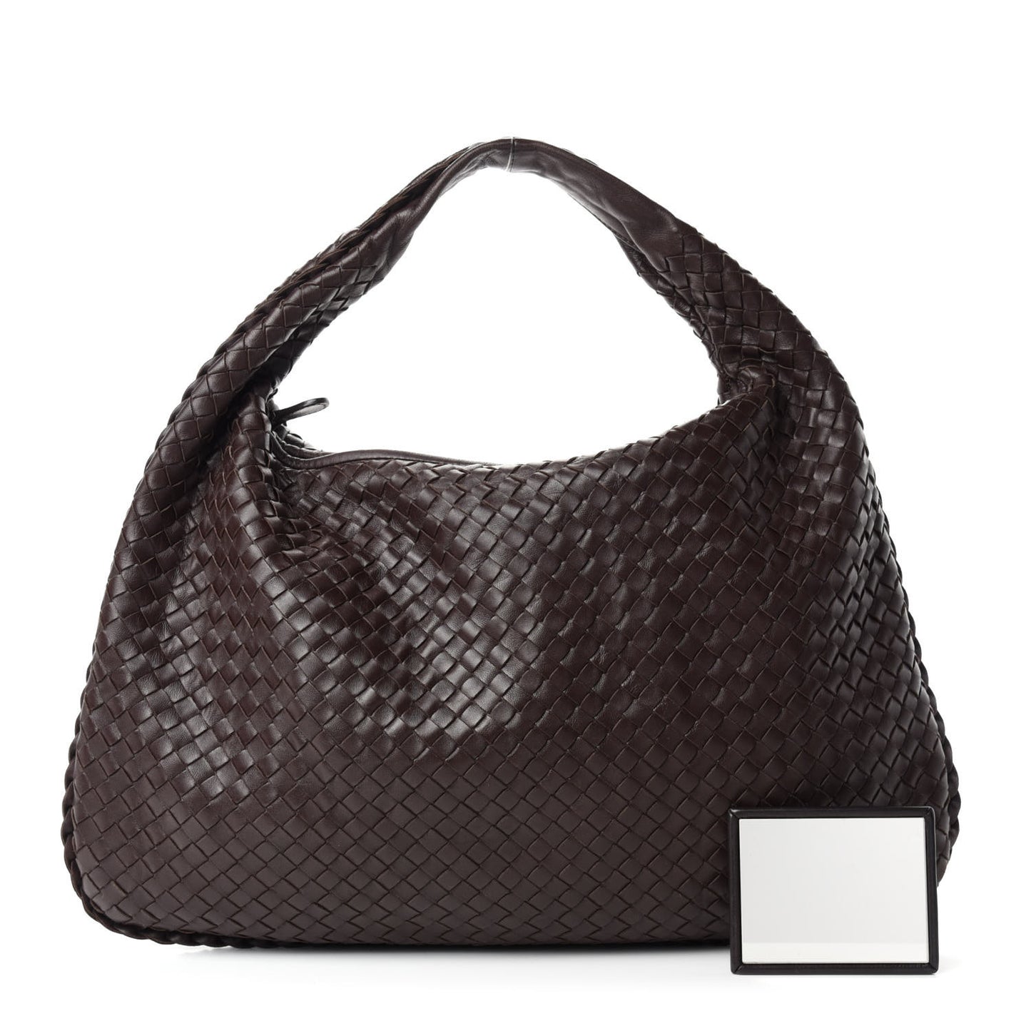 Nappa Intrecciato Large Veneta Hobo Ebano