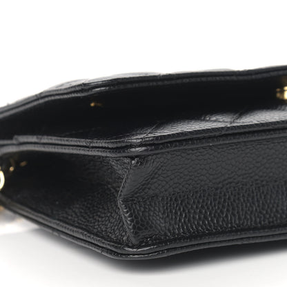 Chanel Caviar Quilted Wallet On Chain WOC Black 9 of 10