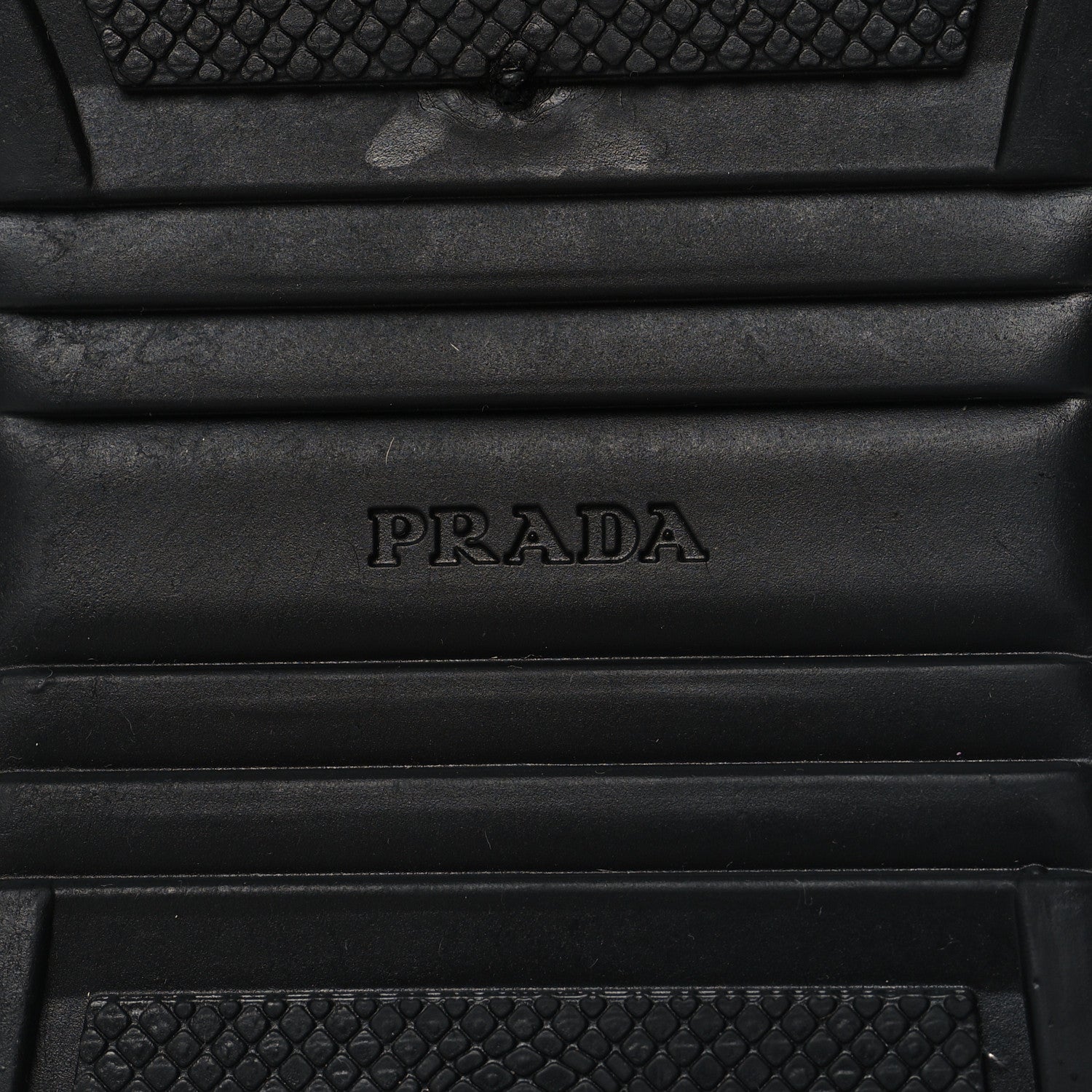 Prada Soft Rubber Mesh Mens America's Cup Sneakers 43 Black Argento 7 of 8