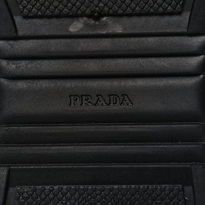 Prada Soft Rubber Mesh Mens America's Cup Sneakers 43 Black Argento 7 of 8