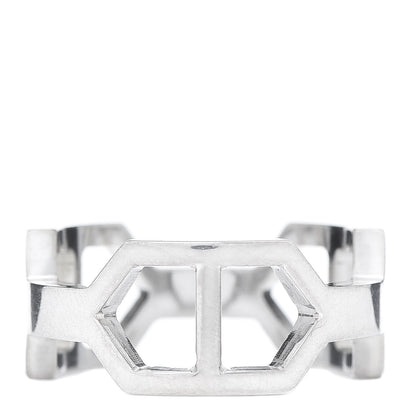 Gucci Sterling Silver Geometric Band Ring 61 9.5 1 of 7