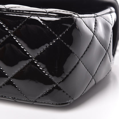 Chanel Patent Calfskin Quilted Mini Rectangular Flap Black 10 of 10