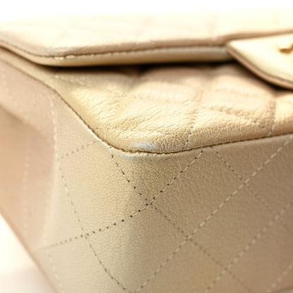 Chanel Metallic Goatskin Quilted Mini Rectangular Flap Gold 11 of 11