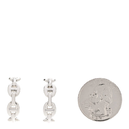 Hermes Sterling Silver Chaine D'Ancre Enchainee Climber Earrings 2 of 5
