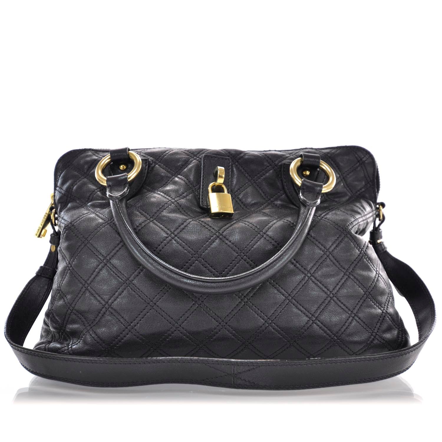 Marc Jacobs Quilted Rio Satchel Black 1 of 9