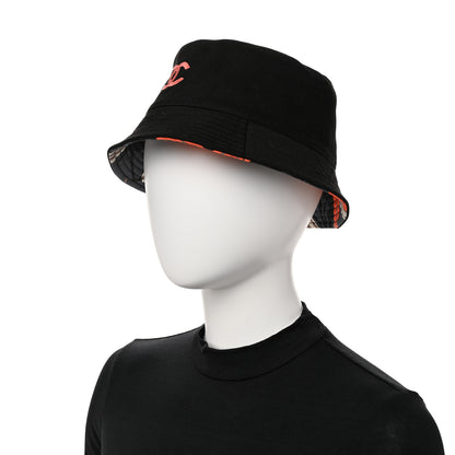 Chanel Canvas Reversible CC Bucket Hat S Black Multicolor 2 of 8