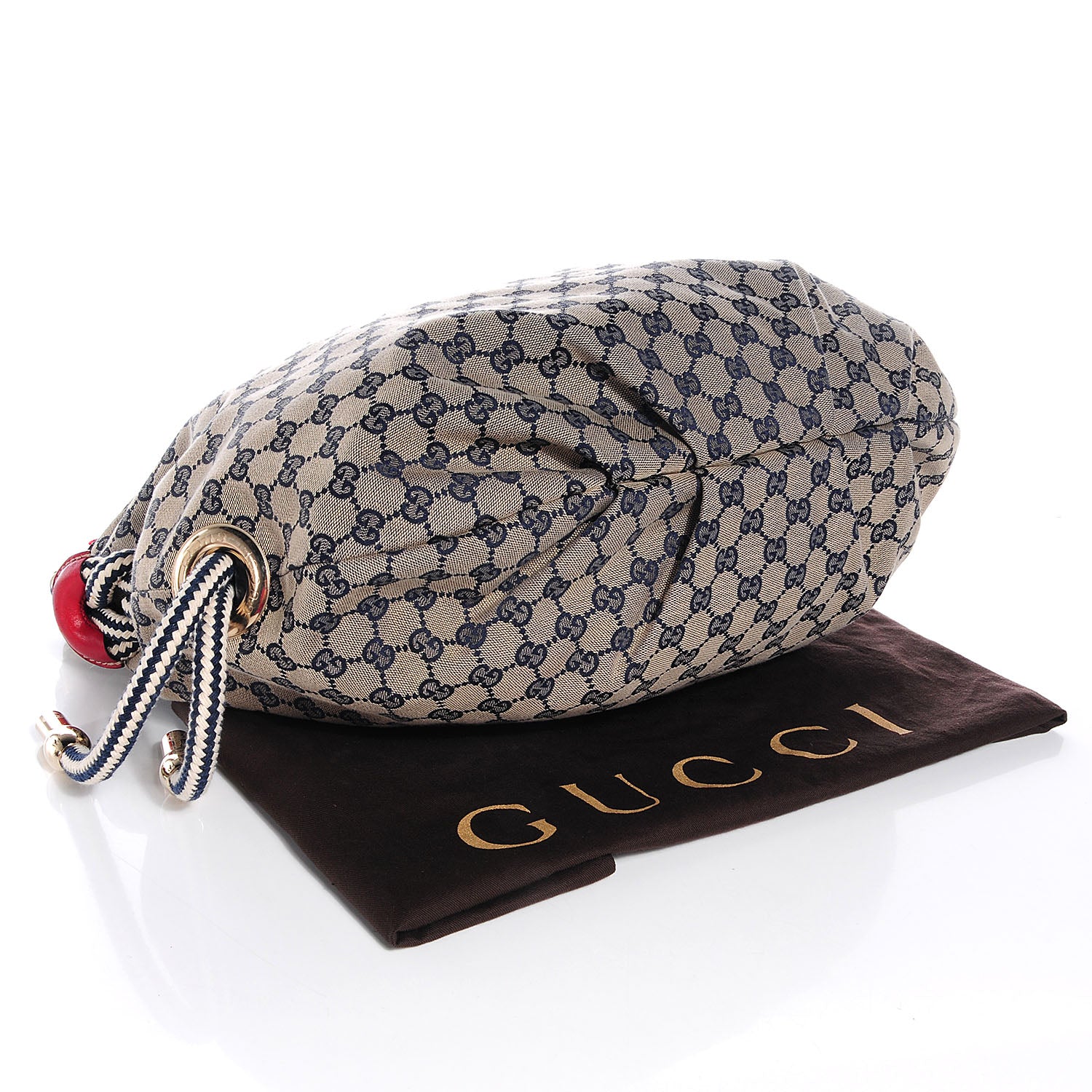 Gucci Monogram Acapulco Medium Hobo Navy 4 of 7