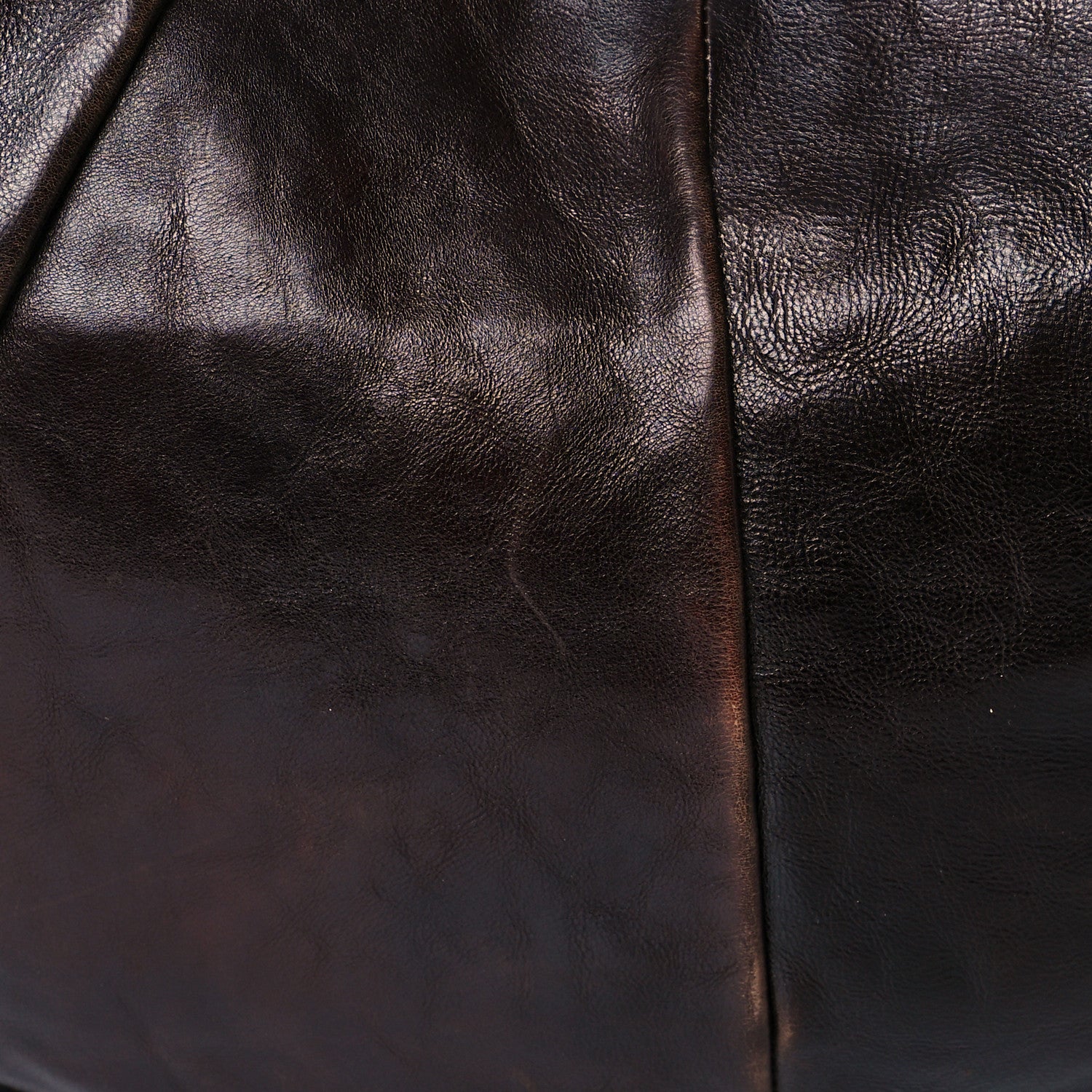 Saint Laurent Buffalo Leather Medium Mombasa Horn Bag Brown 14 of 16