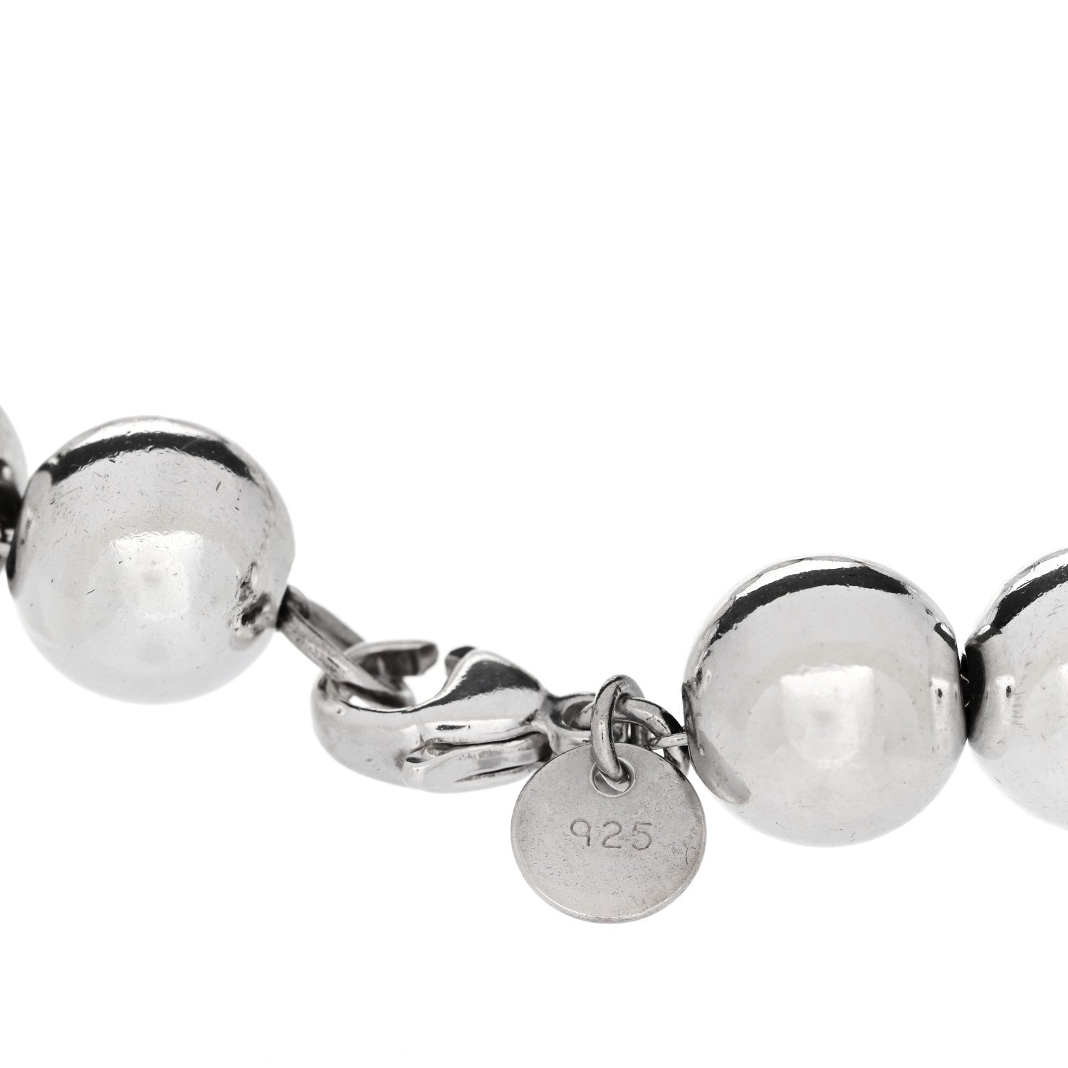 Tiffany Sterling Silver 10mm HardWear Ball Bracelet 4 of 5